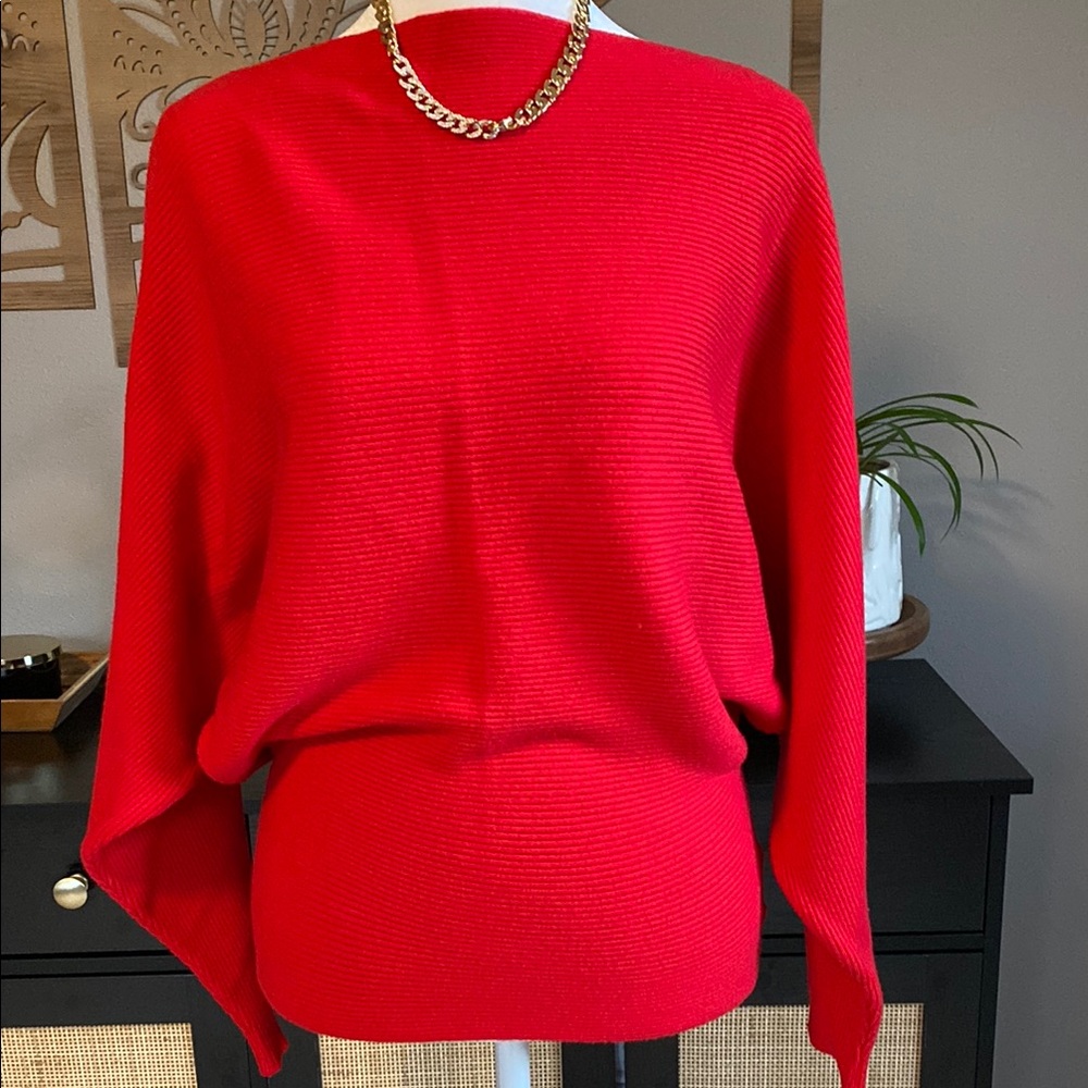 Red Crew Neck Sweater